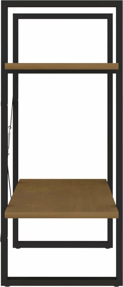 Furniture Limited - Boekenkast Met 2 Schappen 60x30x70 Cm Grenenhout Honingbruin - Afbeelding 6