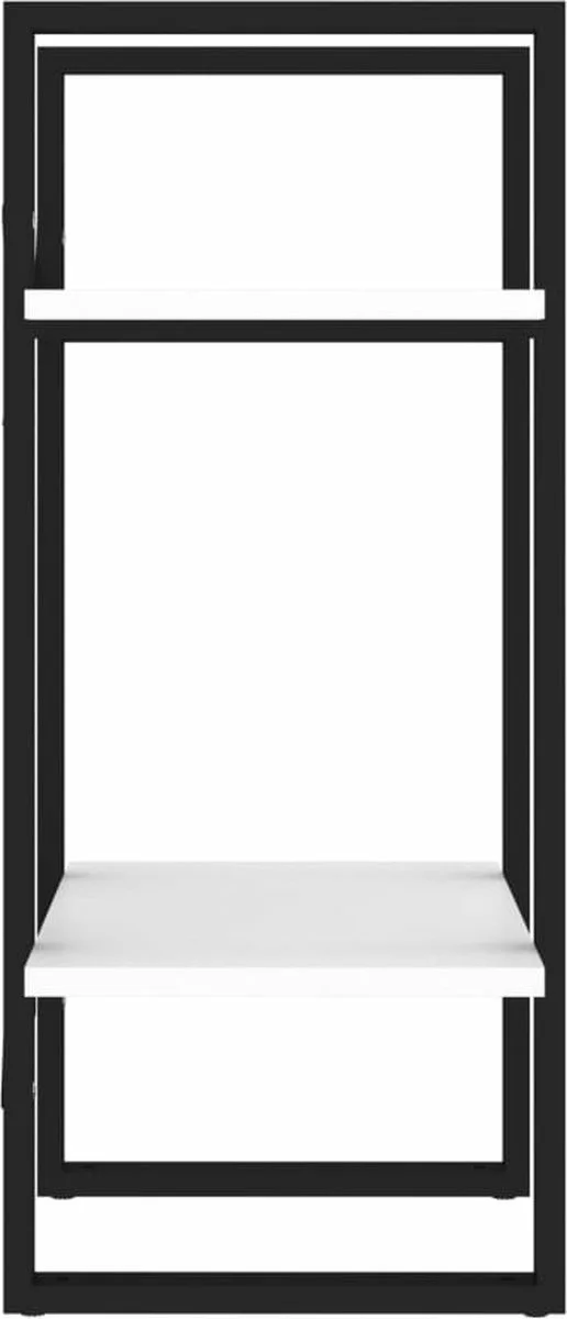 Furniture Limited - Boekenkast Met 2 Schappen 40x30x70 Cm Bewerkt Hout Wit - Afbeelding 6