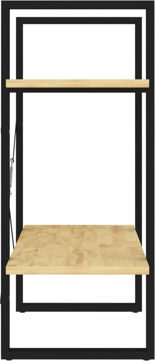 Furniture Limited - Boekenkast Met 2 Schappen 40x30x70 Cm Massief Grenenhout - Afbeelding 5