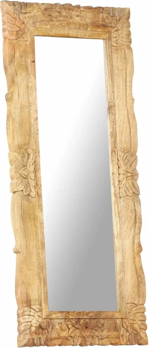 Furniture Limited - Spiegel 110x50 Cm Massief Mangohout - Afbeelding 7