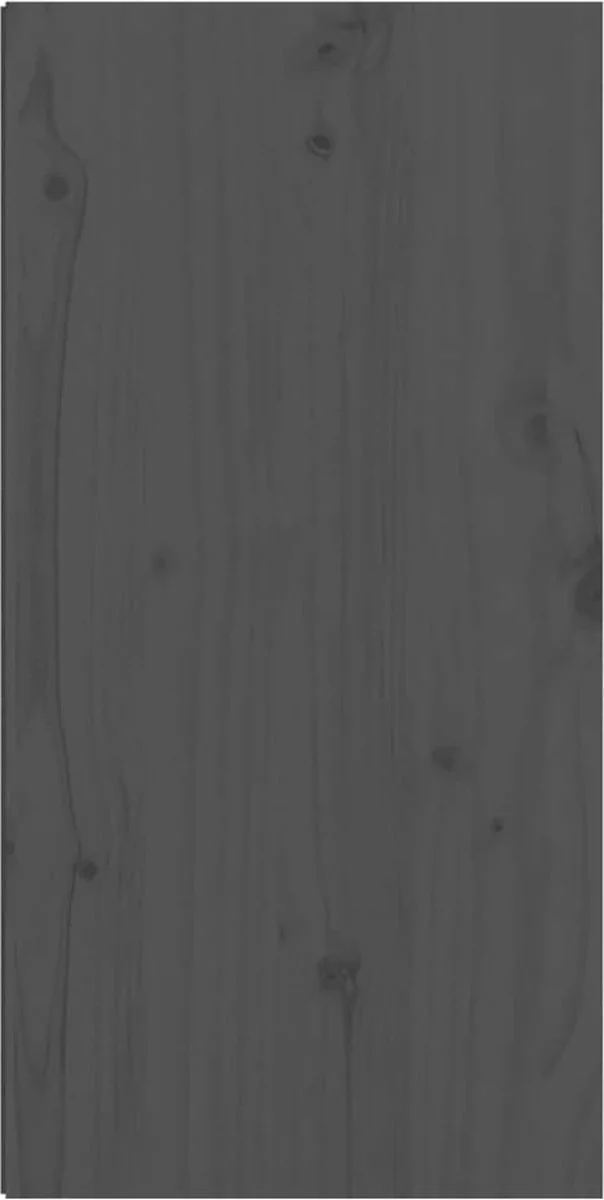 Furniture Limited - Wandkast 30x30x60 Cm Massief Grenenhout Grijs - Afbeelding 3