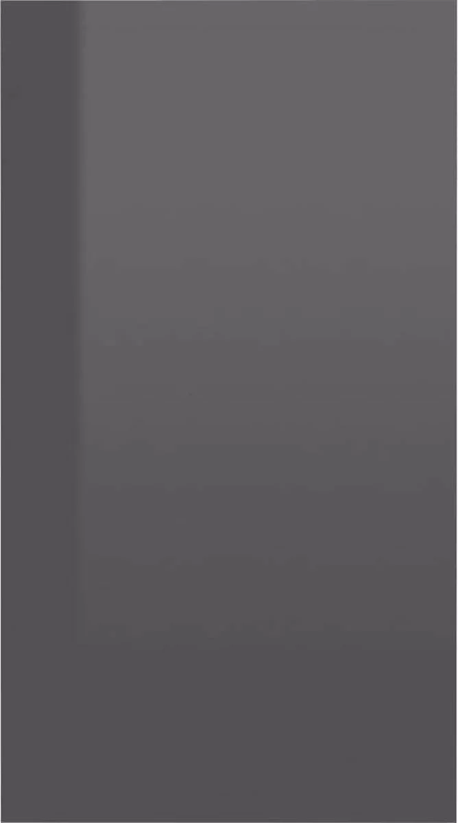 Furniture Limited - Boekenkast/dressoir 66x30x97,8 Cm Bewerkt Hout Hoogglans Grijs - Afbeelding 7