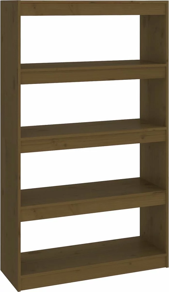 Furniture Limited - Boekenkast/kamerscherm 80x30x135,5 Cm Grenenhout Honingbruin - Afbeelding 9