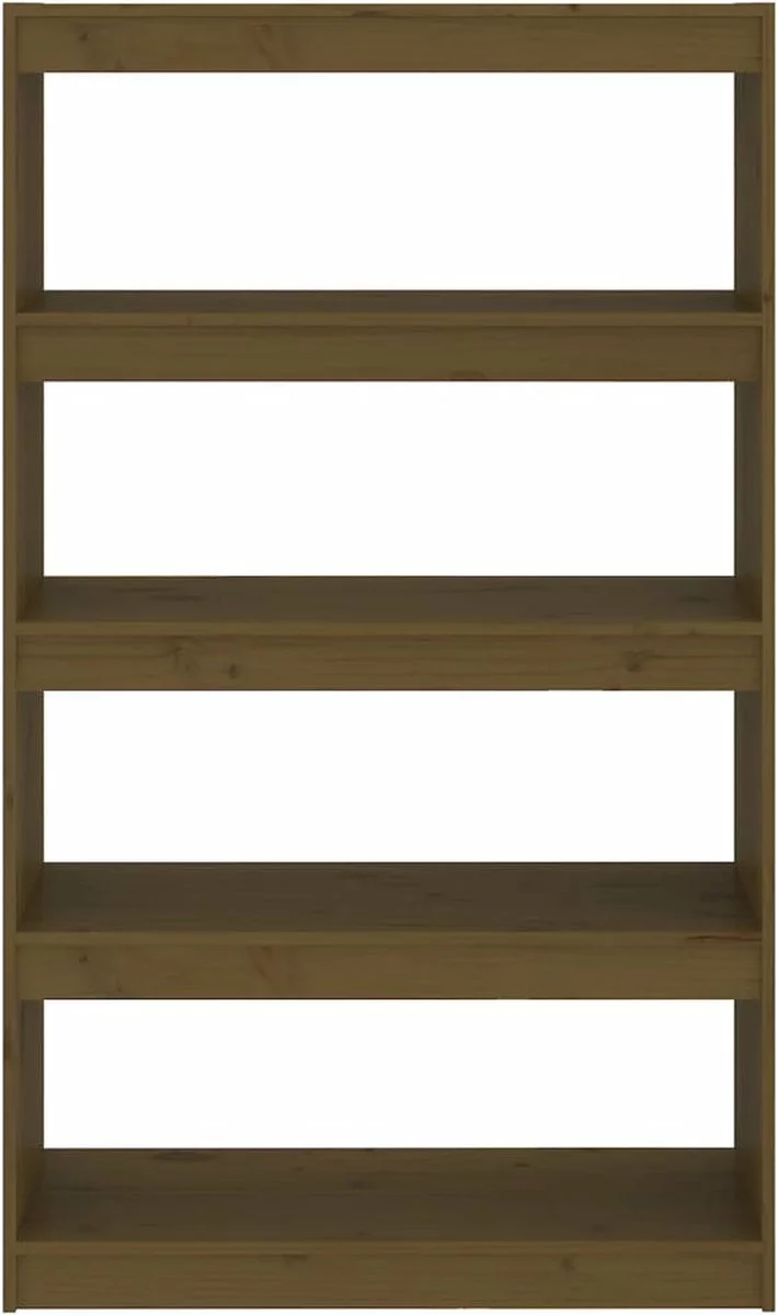 Furniture Limited - Boekenkast/kamerscherm 80x30x135,5 Cm Grenenhout Honingbruin - Afbeelding 8