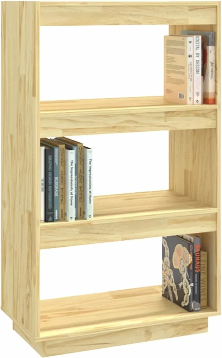 Furniture Limited - Boekenkast/kamerscherm 60x35x103 Cm Massief Grenenhout - Afbeelding 6