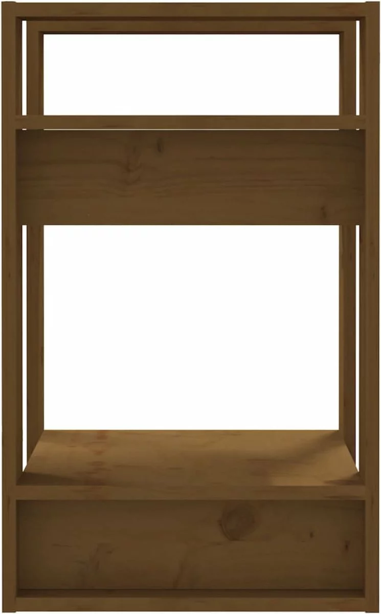 Furniture Limited - Boekenkast/kamerscherm 41x35x57 Cm Grenenhout Honingbruin - Afbeelding 5