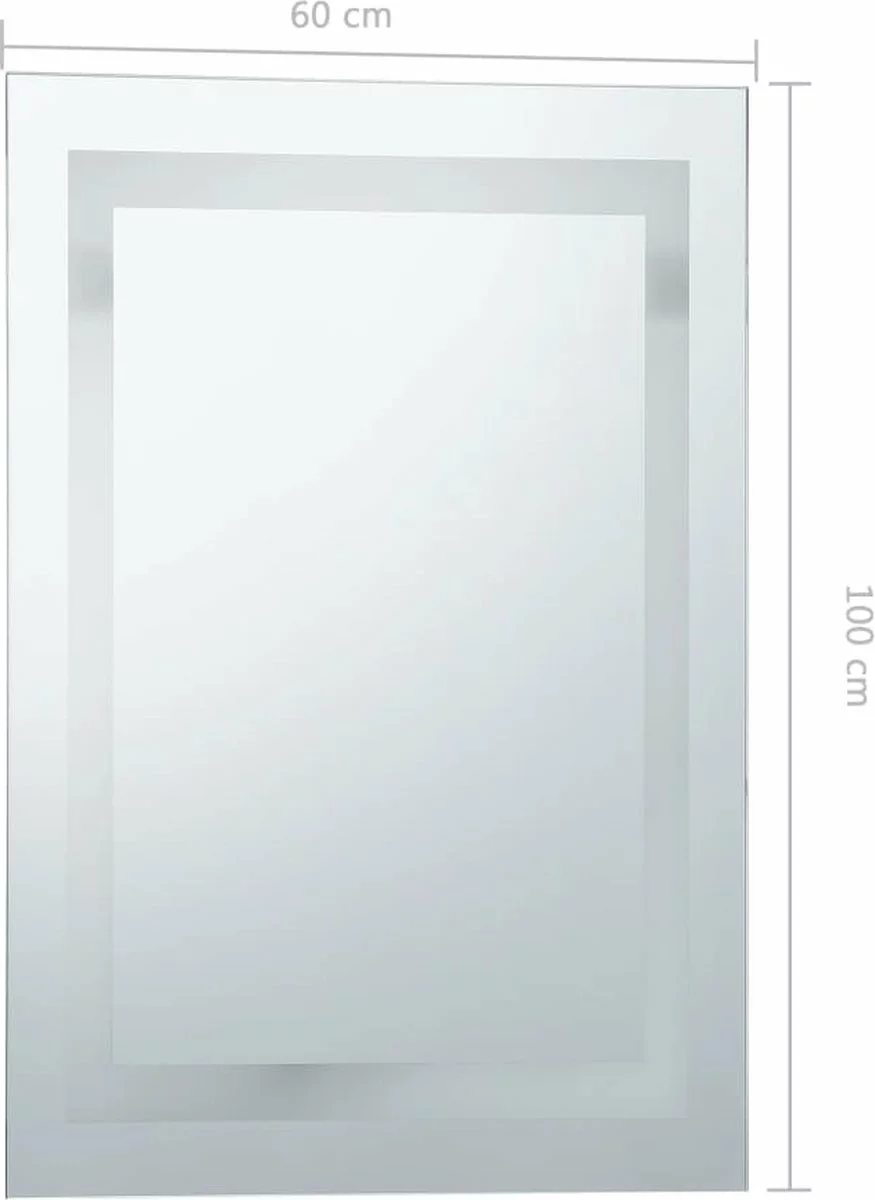 Furniture Limited - Badkamerspiegel LED Met Aanraaksensor 60x100 Cm - Afbeelding 7