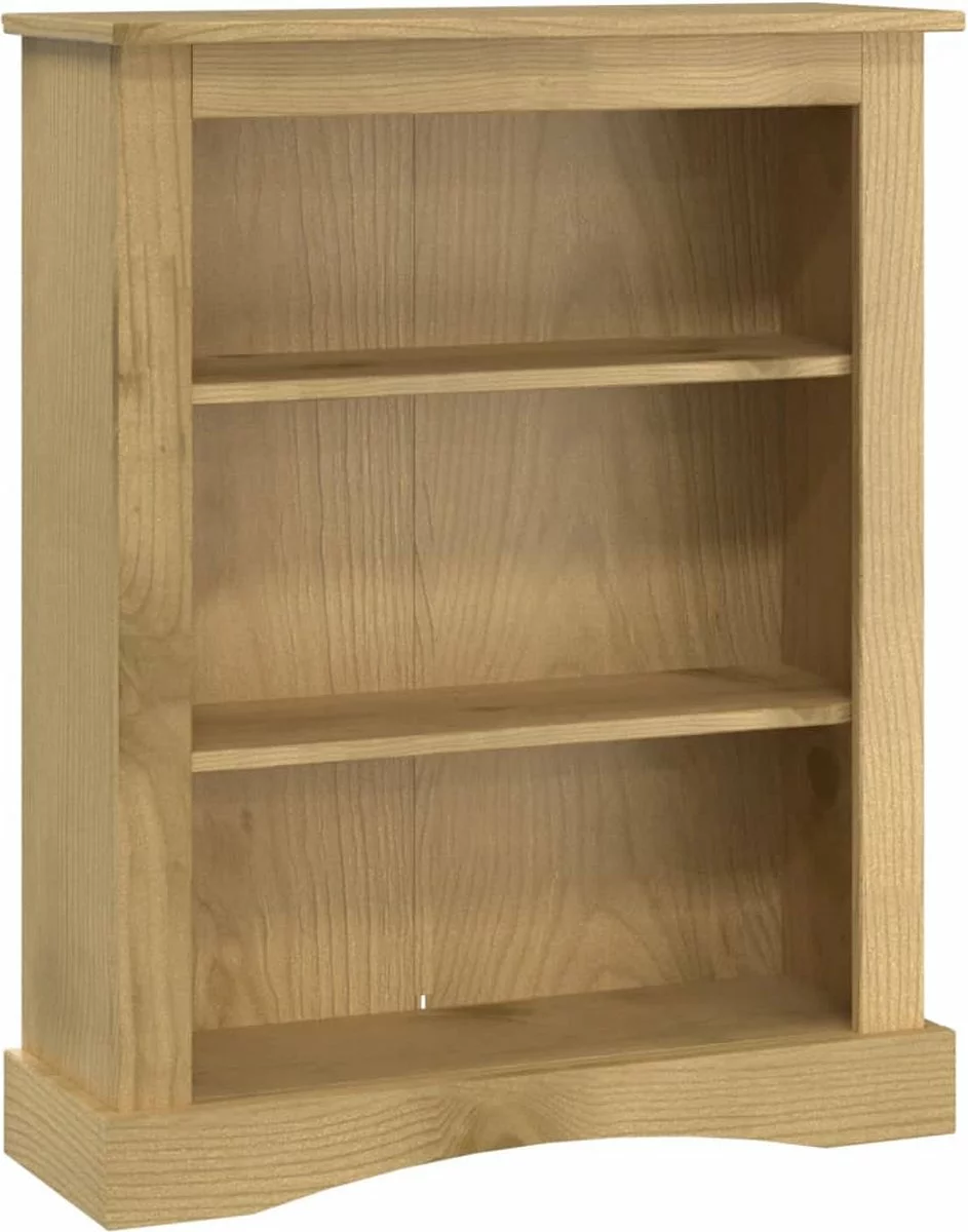 Furniture Limited - Boekenkast Grenenhout Met 3 Planken Corona-stijl 81x29x100 Cm - Afbeelding 8