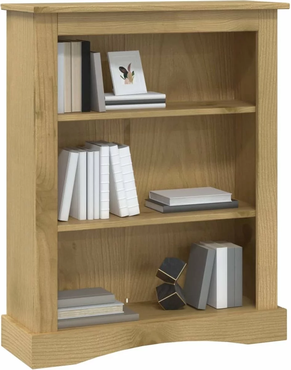 Furniture Limited - Boekenkast Grenenhout Met 3 Planken Corona-stijl 81x29x100 Cm - Afbeelding 7