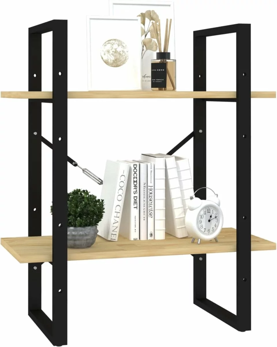 Furniture Limited - Boekenkast Met 2 Schappen 40x30x70 Cm Massief Grenenhout - Afbeelding 8